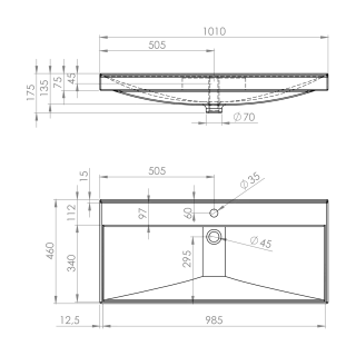 Elita UMYWALKA MAXXI 100 WHITE HG RE041000078060