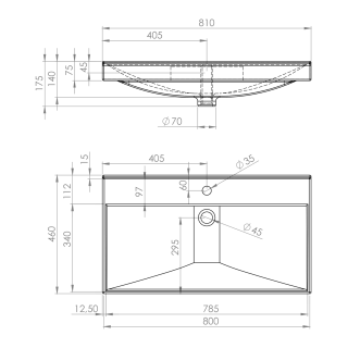 Elita UMYWALKA MAXXI 80 WHITE HG RE040800078060