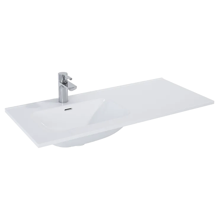 Elita UMYWALKA SKAPPA 100 LEWA (60+40), CERAM WHITE HG RE041004068060