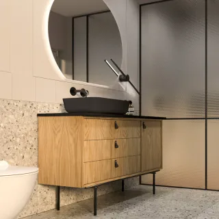 Elita UMYWALKA NABLATOWA NOMIA BLACK MAT RE040500057160