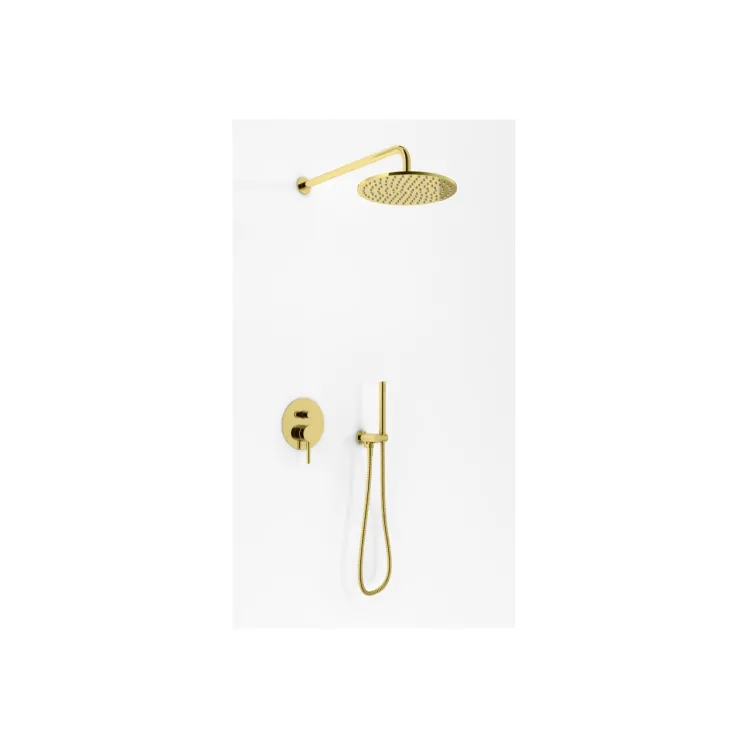 Kohlman Zestaw prysznicowy z deszczownicą 25cm Axel GOLD QW210AGDR25 Kohlman Zestaw prysznicowy z deszczownicą 25cm Axel GOLD QW210AGDR25