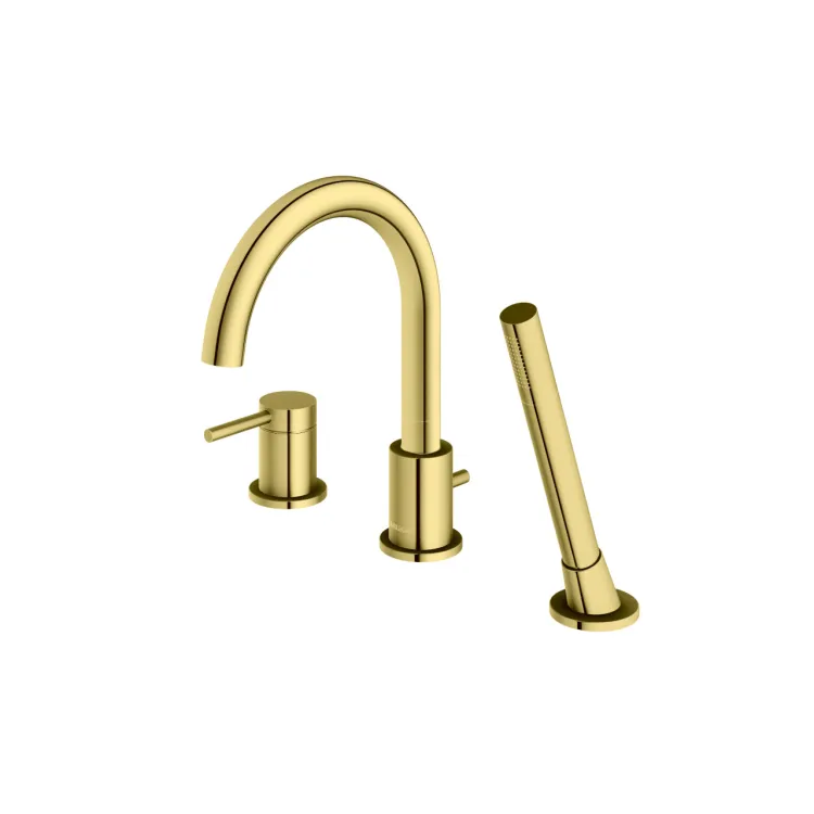 Kohlman Bateria wannowa z obrotową wylewką Axel GOLD QB241AGD Kohlman Bateria wannowa z obrotową wylewką Axel GOLD QB241AGD