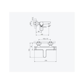 Excellent Clever 2.0 Bateria wannowa Czarna AREX.4105BS