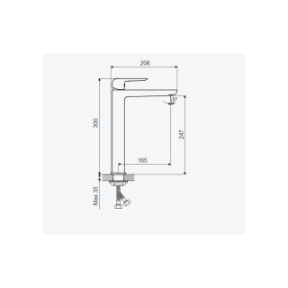 Excellent Clever 2.0 Bateria umywalkowa wysoka Czarna AREX.4102BS