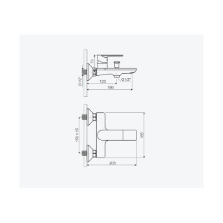 Excellent Glad Bateria wannowa Czarna ARNL.1105BS