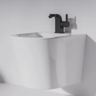 Omnires DARLING bateria bidetowa, czarny półmat DA5020BL