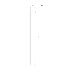 Omnires RENO wieszak na ręcznik, 60 cm, chrom połysk RN42216CR