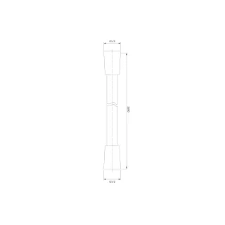 Omnires wąż prysznicowy, 150 cm, chrom połysk 023-XCR