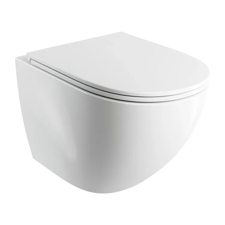 Omnires OTTAWA COMFORT miska toaletowa wisząca SILENT POWER™ z deską wolnoop., 54 x 37 cm, biały połysk OTTAWACSPMWBP