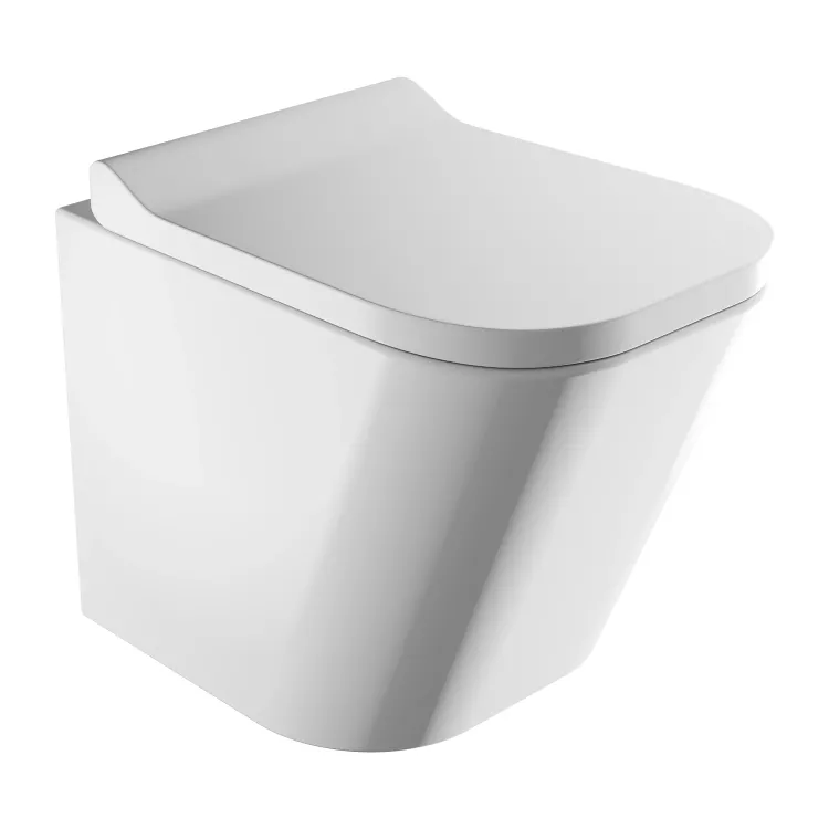 Omnires FONTANA miska toaletowa wisząca z deską wolnoopadającą, 49 x 35 cm, biały połysk FONTANAMWBP Omnires FONTANA miska toaletowa wisząca z deską wolnoopadającą, 49 x 35 cm, biały połysk FONTANAMWBP