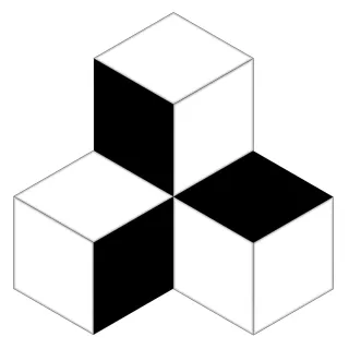 Końskie BLACK WHITE MOSAIC Inserto ceram. 15X13 G.I CK_70701