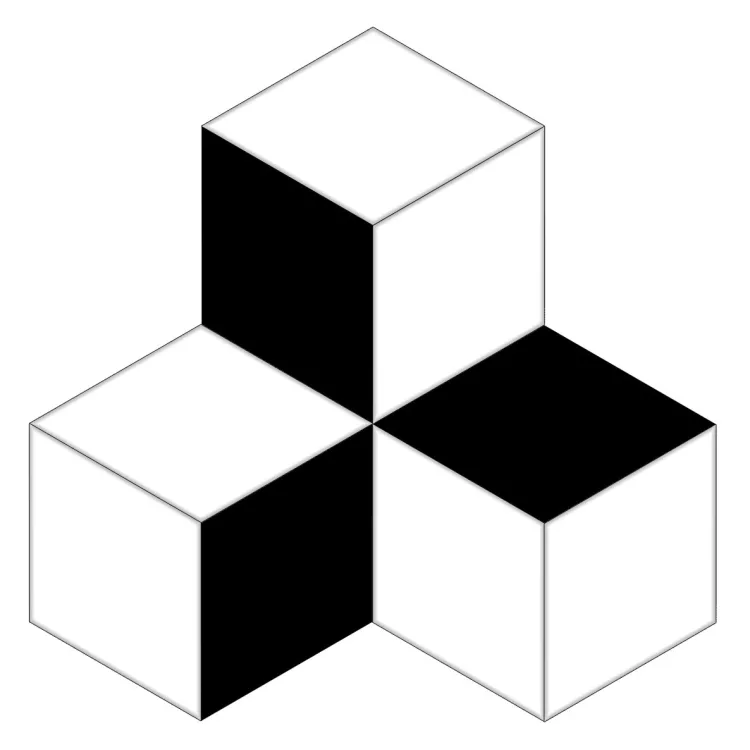 Ceramika Końskie BLACK WHITE MOSAIC Inserto ceram. 15X13 G.I CK_70701