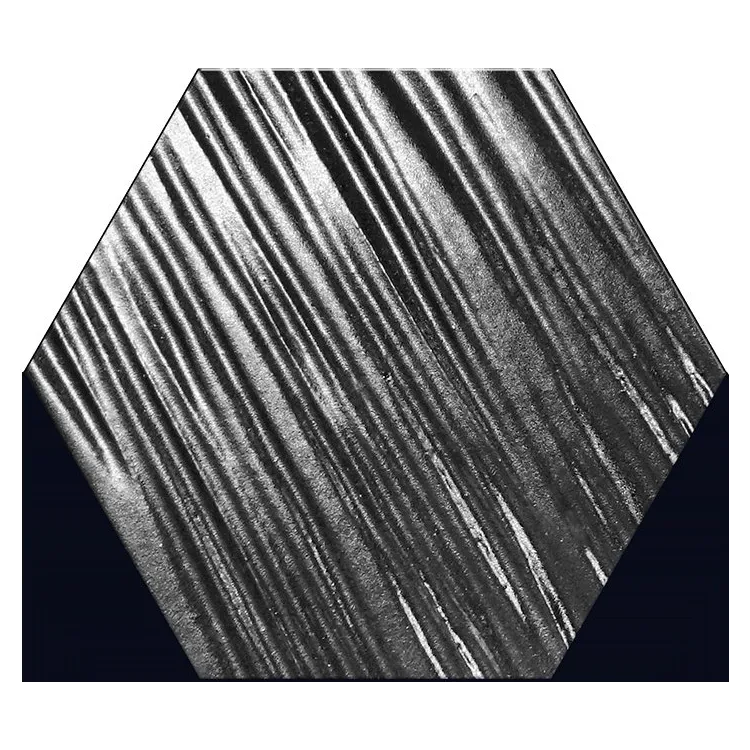 Ceramika Końskie HEXAGON GRAPHITE RELIEF A7 Inserto ceram. 12,5X14,5 G.I CK_71870