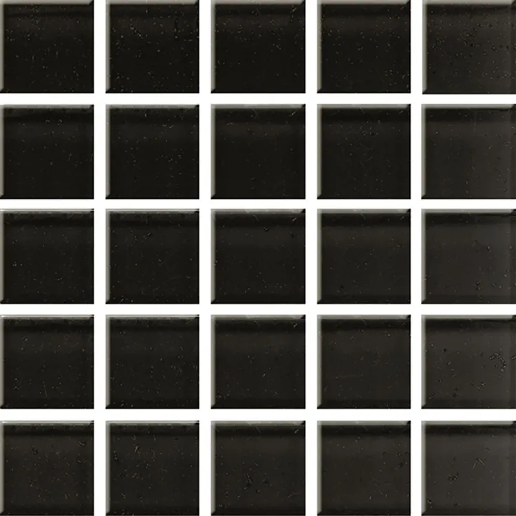 Ceramika Końskie BLACK GLASS MOSAIC 4,8X4,8/ 25X25 G.I CK_73134 Ceramika Końskie BLACK GLASS MOSAIC 4,8X4,8/ 25X25 G.I CK_73134