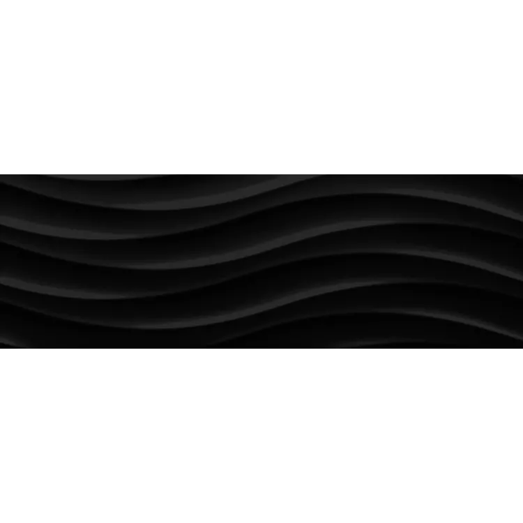 Ceramika Kolor CCR36-1 ONDA BLACK 25X75 JAVA ONDA BLACK RETT. 25X75 GAT.I CC_83866