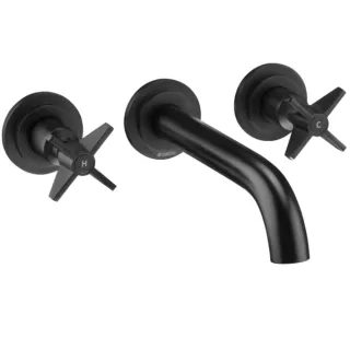 Deante Temisto Bateria umywalkowa czarny BQT_N54D