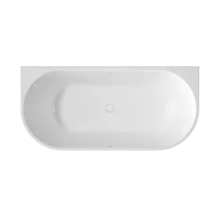 Invena Wolnostojąca wanna przyścienna ryflowana Glamour 170 cm AN-02-12U-M