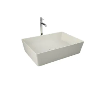 RAK Ceramics FEELING Umywalka slim nablatowa prostokątna 50x36 cm beż mat (505) FEECT5000505A