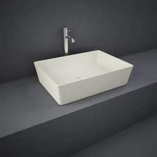 RAK Ceramics FEELING Umywalka slim nablatowa prostokątna 50x36 cm beż mat (505) FEECT5000505A