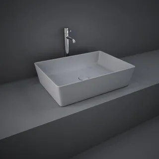 RAK Ceramics FEELING Umywalka slim nablatowa prostokątna 50x36 cm szary mat (503) FEECT5000503A