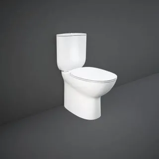 RAK Ceramics MORNING MISKA WC RIMLESS DO KOMPAKTU 64X36 CM BIAŁY POŁYSK MORWC1146AWHA
