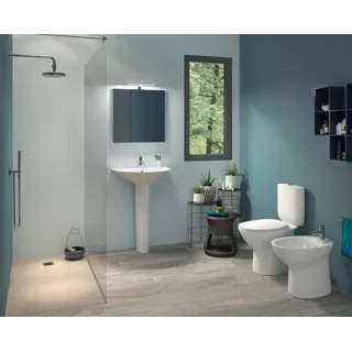 RAK Ceramics MORNING MISKA WC RIMLESS DO KOMPAKTU 64X36 CM BIAŁY POŁYSK MORWC1146AWHA