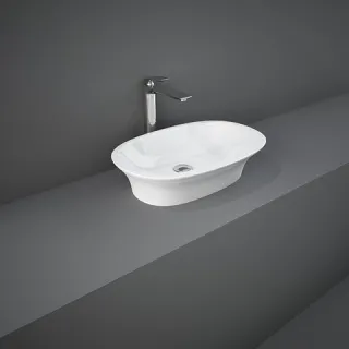 RAK Ceramics SENSATION Umywalka nablatowa 60x38 cm biały połysk SENCT6000AWHA