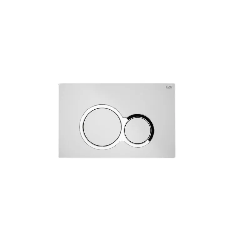 RAK Ceramics ECOFIX Przycisk biały okrąg (obrys chrom) W-CH-W FS04RAKWHRO8C RAK Ceramics ECOFIX Przycisk biały okrąg (obrys chrom) W-CH-W FS04RAKWHRO8C