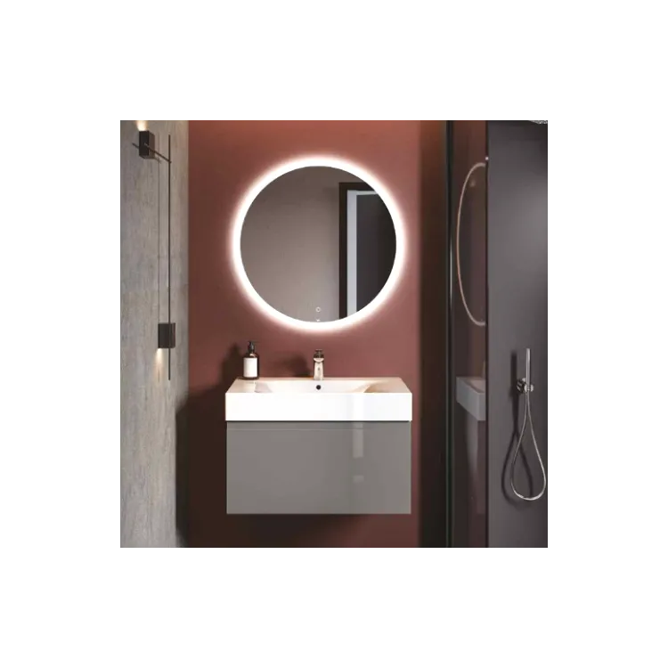 RAK Ceramics JOY Lustro wiszące 60 cm z oświetleniem LED-okrąg JOYMR06000LED