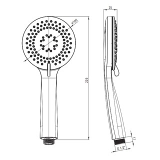 Deante Arnika Bateria wannowa 3-otworowa chrom BQA_013M		