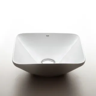 RAK Ceramics VARIANT Umywalka nablat. kwadratowa 36x36 cm biały połysk VARCT43600AWHA