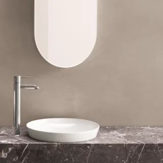 RAK Ceramics VARIANT Umywalka wpuszczana okrągła 36x36 cm biały połysk VARDI13600AWHA