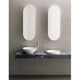 RAK Ceramics VARIANT Umywalka wpuszczana okrągła 36x36 cm biały połysk VARDI13600AWHA