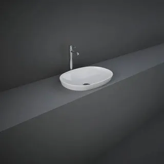 RAK Ceramics VARIANT Umywalka wpuszczana owalna 50x36 cm biały połysk VARDI25000AWHA