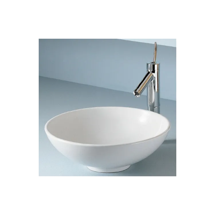 RAK Ceramics DIANA Umywalka nablatowa 45 cm okrągła biały połysk LADI00001