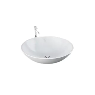 RAK Ceramics DIANA Umywalka nablatowa 45 cm okrągła biały połysk LADI00001