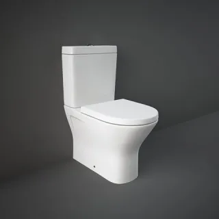 RAK Ceramics RESORT Miska WC Rimless do kompaktu 60x36 cm biały połysk RST17AWHA REWC00005