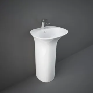 RAK Ceramics SENSATION Umywalka wolnostojąca 55x46 cm z otworem biały połysk SENFS5501AWHA