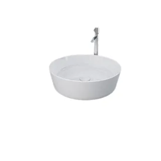 RAK Ceramics FEELING Umywalka slim nablatowa okrągła 42 cm biały mat (500) FEECT4200500A