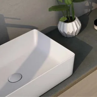 RAK Ceramics FEELING Umywalka slim nablatowa prostokątna 50x36 cm biały mat (500) FEECT5000500A