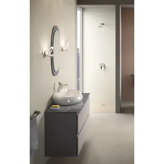 RAK Ceramics CLOUD Umywalka podwiesz. & nablat. owalna 65x44cm z otworem biały połysk CLOWB6501AWHA