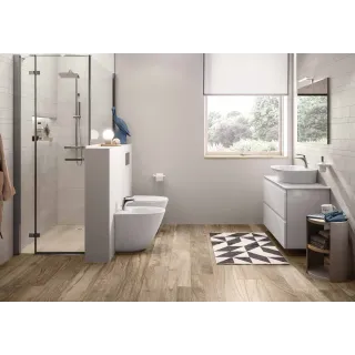 RAK Ceramics SENSATION Umywalka podwiesz. & nablat. 55x46 cm z otworem biały połysk SENWB5501AWHA