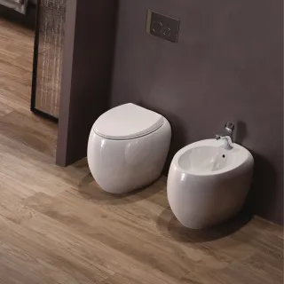 RAK Ceramics CLOUD Miska WC stojąca Rimless 56x40cm biały połysk CLOWC1346AWHA