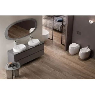 RAK Ceramics CLOUD Miska WC stojąca Rimless 56x40cm biały połysk CLOWC1346AWHA