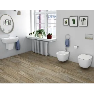 RAK Ceramics ONE Miska WC podwiesz, Rimless 52x36,5cm biały połysk EL13AWHA,ONWC00006