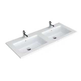 RAK Ceramics JOY Umywalka wpuszczana, meblowa 121x46,5 cm JOYDI12102WH