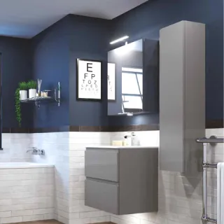 RAK Ceramics JOY Szafka wisząca słupek 30 x120 cm szary JOYTS120UGY