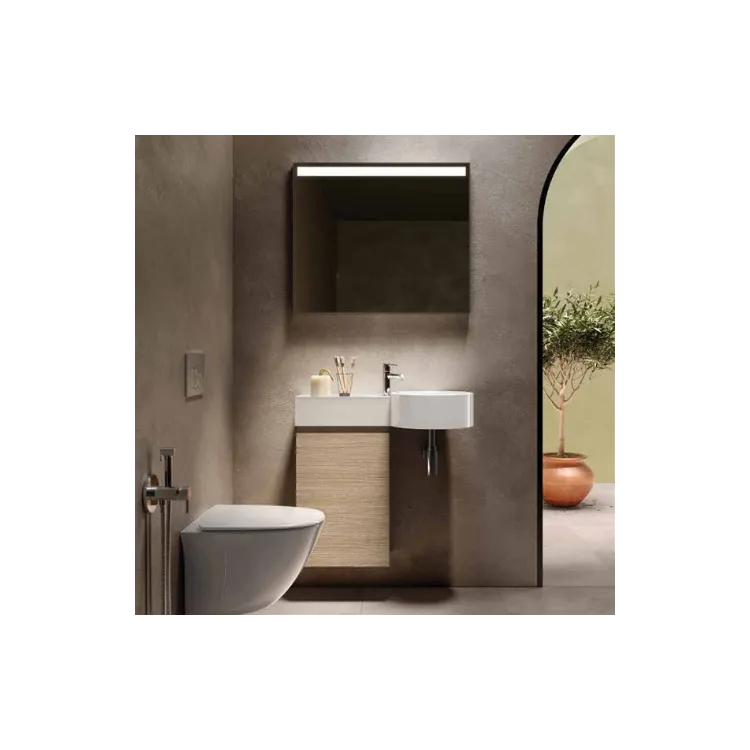 RAK Ceramics JOY Lustro wiszące 80 x 68 cm z oświetleniem LED-prostokąt JOYMR08068LED