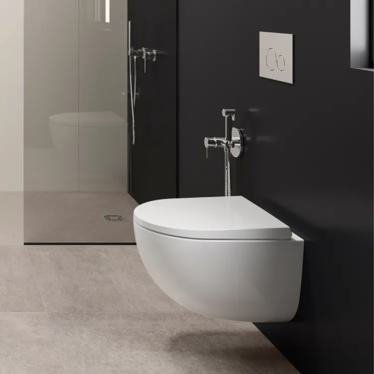 RAK Ceramics DES Miska WC podwiesz. Rimless 52x38 biały połysk DESWC1446AWHA