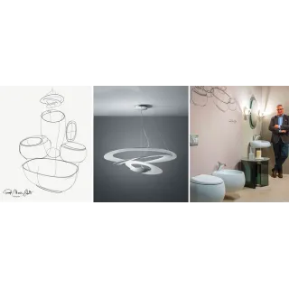 RAK Ceramics CLOUD Umywalka podwiesz. & nablat. owalna 55x42cm z otworem biały połysk CLOWB5501AWHA